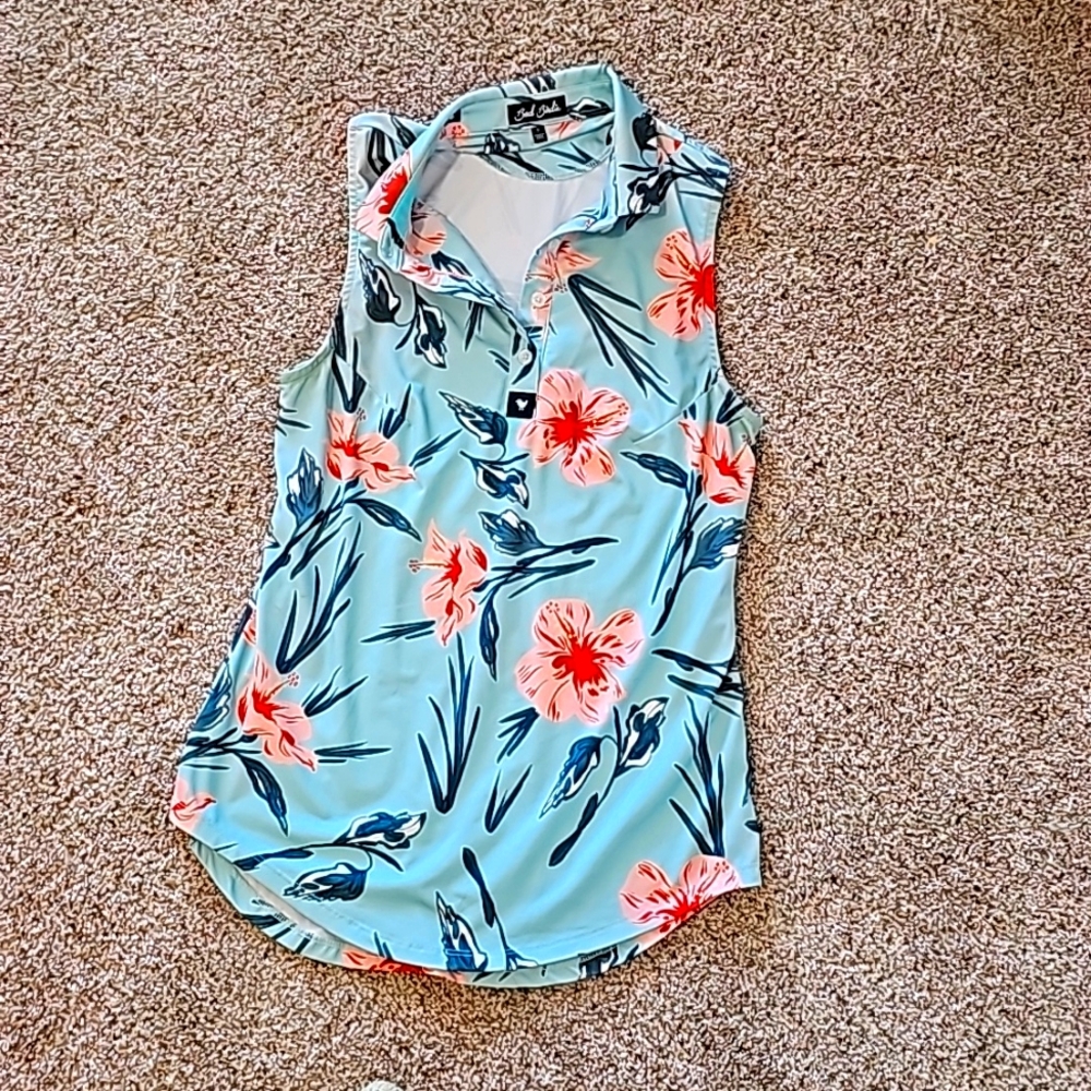 Bad Birdie Small Sleeveless Polo